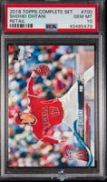 2018 Topps Complete Set Shohei Ohtani Retail #700 PSA 10