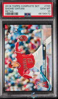 2018 Topps Complete Set Shohei Ohtani Retail #700 PSA 10