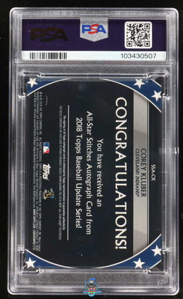 2018 Corey Kluber PSA 10 Topps Update All Star GU Relics #SSACK 1/25