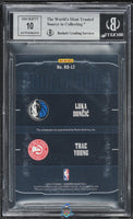 2018 Doncic Young BGS 9 10 Dominion Rookie Dual Auto Platinum #RDLT 1/1