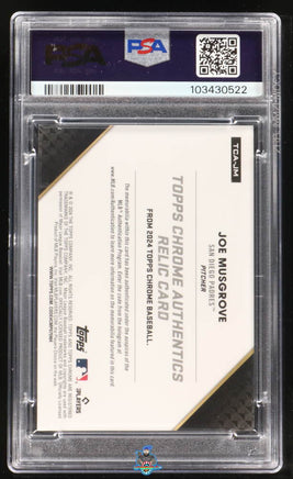 2018 Joe Musgrove PSA 9 Topps Chrome Authentics Relive Orange Ref #TCAJM 20/25