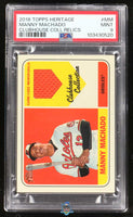 2018 Manny Machado PSA 9 Topps Heritage Clubhouse Coll Relices GU Mat #CCRMM