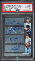 2018 Maradona Dybala Kempes Batistuta PSA 10 Prizm WC Quad Signatures #ARG 5/25