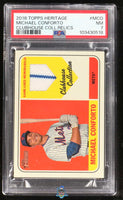2018 Michael Conforto PSA 7 Topps Heritage Clubhouse Coll Relices GU Mat #CCRMCO