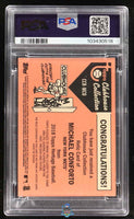 2018 Michael Conforto PSA 7 Topps Heritage Clubhouse Coll Relices GU Mat #CCRMCO