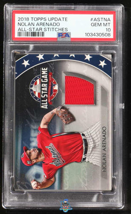 2018 Nolan Arenado PSA 10 Topps Update All-Star GU Relics #ASTNA