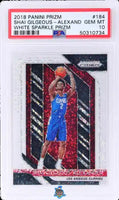 2018 Shai Gilgeous SGA PSA 10 Prizm White Sparkle Prizm #184