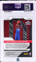 2018 Shai Gilgeous SGA PSA 10 Prizm White Sparkle Prizm #184