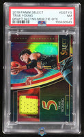 2018 Trae Young PSA 7 Select Draft Selections PW Jersey Tie Dye #DSTYG 5/25