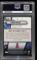 2019 Bowman's Best Shohei Ohtani Purple Refractor #33 /250 PSA 10