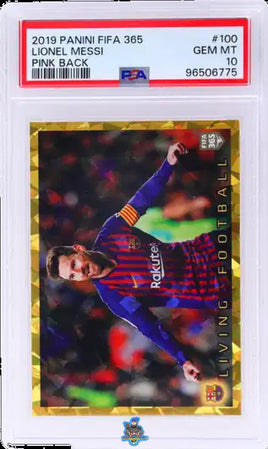 2019 Lionel Messi PSA 10 FIFA 365 Pink Back #100 96506775