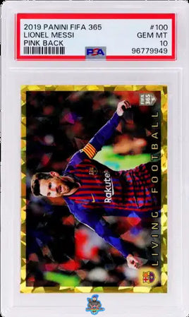 2019 Lionel Messi PSA 10 FIFA 365 Pink Back #100 96779949