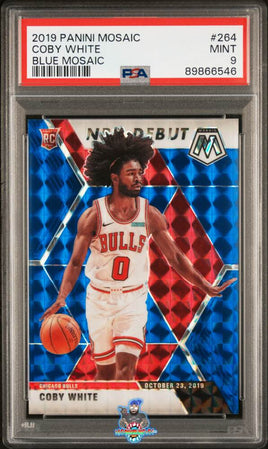 2019 PANINI MOSAIC 264 COBY WHITE BLUE MOSAIC 91 of 99 PSA 9 89866546