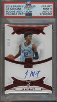 2019 Panini Flawless Ja Morant Rookie Auto Ruby #RAJMT 8 of 15 PSA 9 Auto 9 57985982