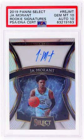 2019 Ja Morant PSA 10 10 Select Rookie Auto #RSJMT /79