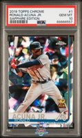 2019 TOPPS CHROME SAPPHIRE EDITION 1 RONALD ACUNA JR. PSA 10