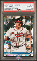 2019 Austin Riley PSA 10 Topps Chrome Sapph Ed #650