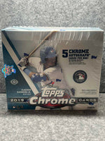 2019 Topps Chrome Baseball Factory Sealed Jumbo Hobby Box