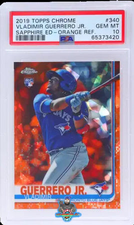 2019 Topps Chrome Sapphire Orange Vladimir Guerrero Jr. #340 PSA 10 65373420