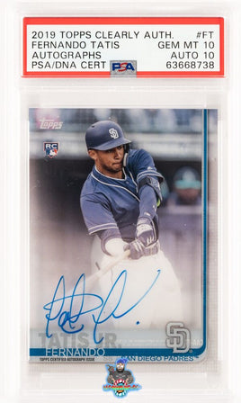 2019 Topps Clearly Authentic Autographs Ft Fernando Tatis Jr. Signed PSA 10 63668738