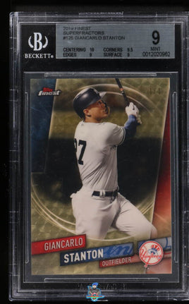 2019 Michael Stanton BGS 9 Topps Finest Superfactors #125 1/1