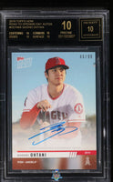 2019 Shohei Ohtani BGS 10 10 Topps Now Road to Opening Day Auto #OD166A /99