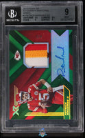 2019 XR Patrick Mahomes Autograph Swatches Green /5 BGS 9 10