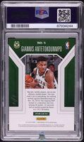 2019 Giannis Antetokounmpo PSA 10 Contenders Optic Player Number Gold Vinyl 1/1