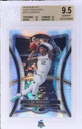 2019 Ja Morant BGS 9.5 Select Premier Level Lucky Envelope #120 4/8
