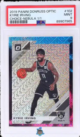 2019 Kyrie Irving PSA 9 Donruss Optic Choice Nebula #102 1/1