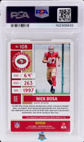 2019 Nick Bosa PSA 10 Contenders Rookie Ticket Auto #108 19/97
