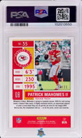 2019 Patrick Mahomes PSA 10 Contenders Optic Purple Pulsar #35 17/21
