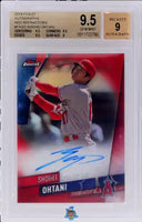2019 Shohei Ohtani BGS 9.5 9 Topps Finest Red Refractor Auto #FASO 2/5