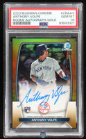 2023 Chrome Anthony Volpe Rookie Auto - Gold /50 PSA 10