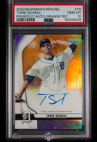 2020 Bowman Sterling Tarik Skubal Prospect Auto Orange Refractor #TS 71 of 75 PSA 10 95304849