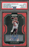 2020 Joe Burrow PSA 10 10 Chronicles Prizm Black Auto Red #PB19 /99