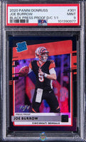 2020 Joe Burrow PSA 9 Donruss Black Press Proof Die Cut #301 /1