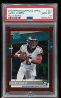 2020 Jalen Hurts PSA 10 Donruss Optic Red Stars #164