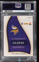 2020 Justin Jefferson PSA 9 Immaculate Immaculate Gloves Brand Logo #IH18 7/15