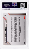2020 Max Verstappen PSA 10 Topps Chrome F1 Sapph Ed #159