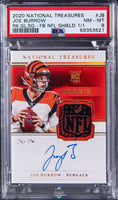 2020 Joe Burrow PSA 8 National Treasures Rookie Gloves Auto Shield #RGSJB /1