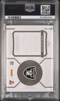 2020 National Treasures Marcus Allen Colossal Patch NFL Shield 1/1 PSA 9 10