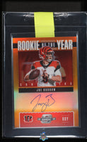 2020 Panini Contenders Optic Joe Burrow Rookie of the Year Auto Orange #ROY1 49 of 50 UG