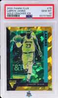 2020 LeBron James PSA 10 Flux Gold Cracked Ice #79 /10