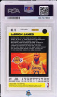 2020 Panini Flux Gold Cracked Ice LeBron James #79 9 of 10 PSA 10 63707860