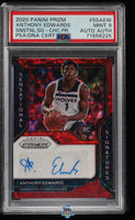 2020 Prizm Anthony Edwards Sensational Signatures #SS-AWE PSA 9 Auto Auth