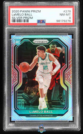 2020 Prizm Lamelo Ball Silver Prizm #278 PSA 8