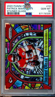 2020 Panini Prizm Patrick Mahomes Stained Glass #10 PSA 10 67179335