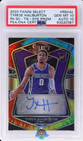 2020 Panini Select Rookie Signature Tie Dye Prizm Tyrese Haliburton #12 16 of 25 PSA 10 Auto 10 63220387