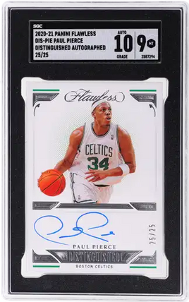 2020 Paul Pierce SGC 9 10 Flawless Distinguished Auto #22 25/25